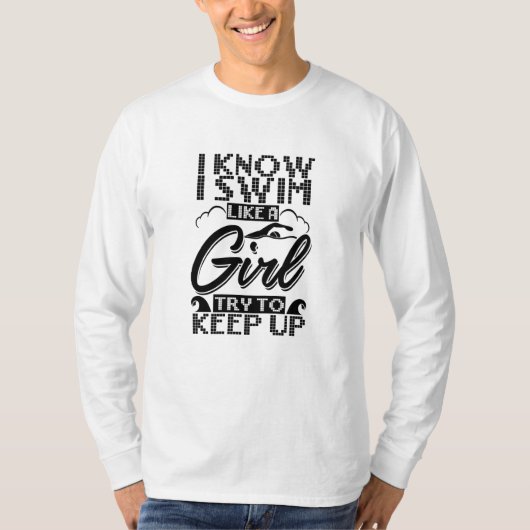 Zwemmen T-shirt (Voorkant)