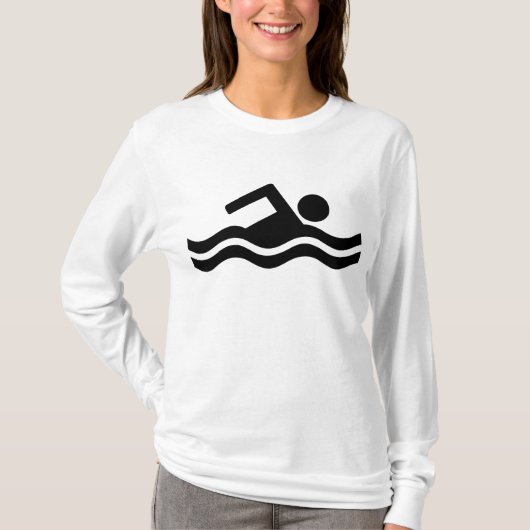 Zwemmen T-shirt (Voorkant)