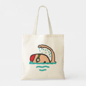 Zwemmen Tote Bag (Achterkant)