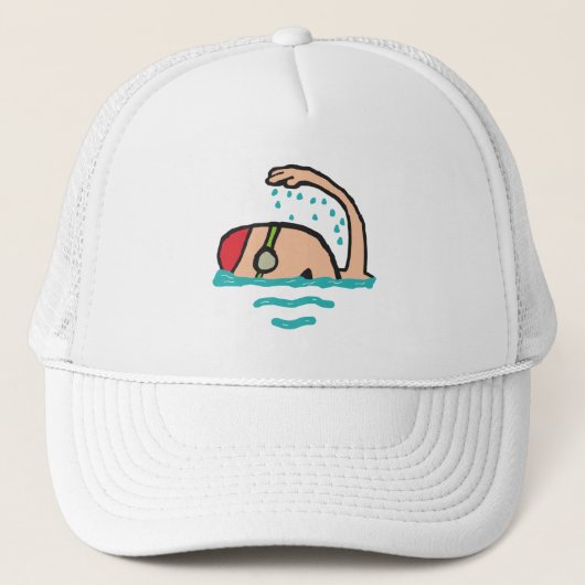 Zwemmen Trucker Pet (Voorkant)