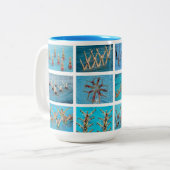 Zwemmen Tweekleurige Koffiemok (Voorkant links)