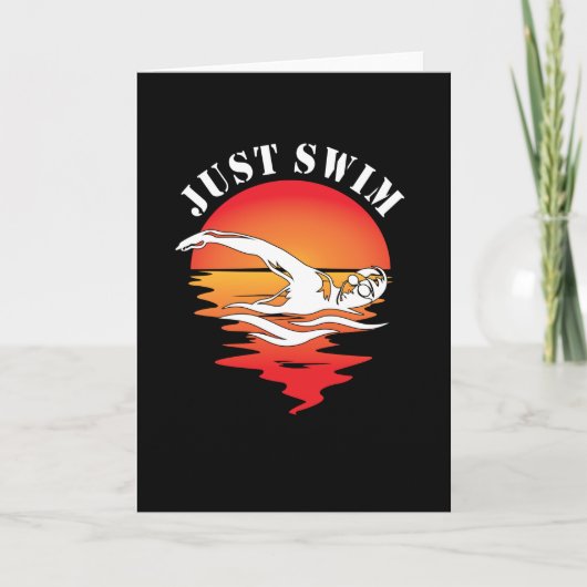 Zwemmen van de Freestyle voor zwemmen Kaart (Voorkant)