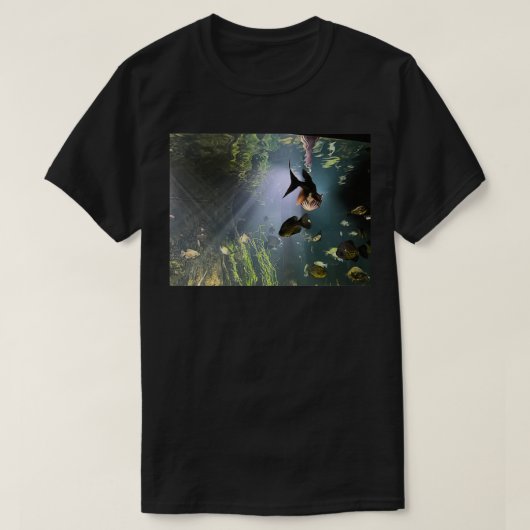 Zwemmen van de paddervis in Tennessee Aquarium T-shirt (Design voorkant)