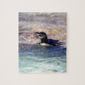 Zwemmen van de pinguïn Galapagos Legpuzzel (Verticaal)