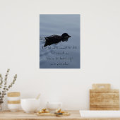Zwemmen van Duck in Lake Inspirerend Quote Poster (Keuken)
