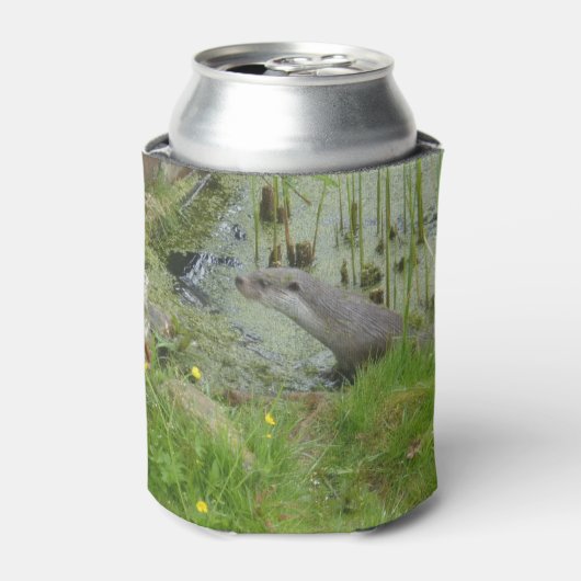 Zwemmen van Europese otterKoelbox Blikjeskoeler (Blikje Voorkant)