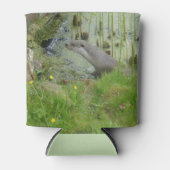 Zwemmen van Europese otterKoelbox Blikjeskoeler (Voorkant)