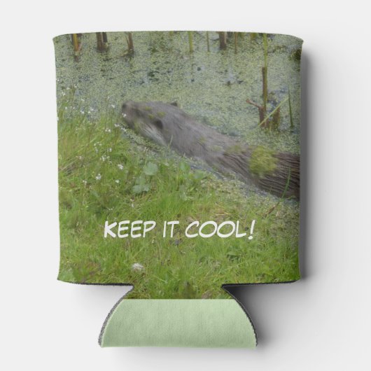 Zwemmen van Europese otterKoelbox Blikjeskoeler (Achterkant)