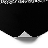 Zwemmen van het hart van de coachwimmer Gift Swim Poster (Hoek)