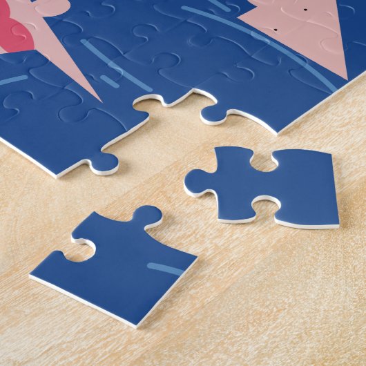 Zwemmen van het Patroon van de Mensen Legpuzzel (Zijkant)