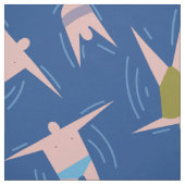 Zwemmen van het Patroon van de Mensen Stof (Swatch)