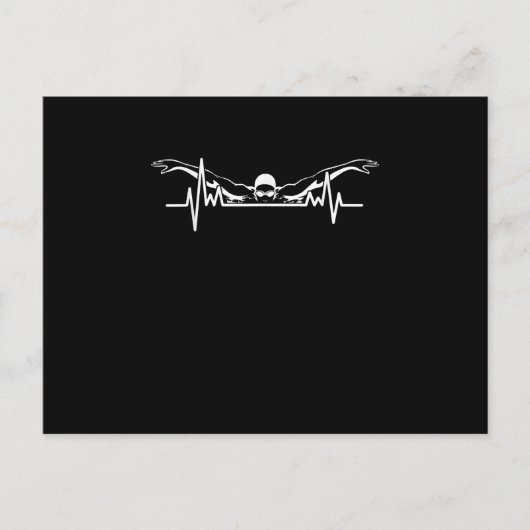 Zwemmen van het zwembad Swim Team zwemmen Vrouwen  Aankondigingskaart (Voorkant)