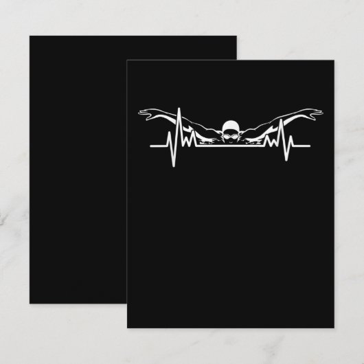 Zwemmen van het zwembad Swim Team zwemmen Vrouwen  Kaart (Voorkant / Achterkant)