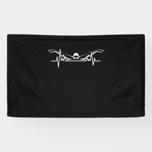 Zwemmen van het zwembad Swim Team zwemmen Vrouwen  Spandoek (Horizontaal)