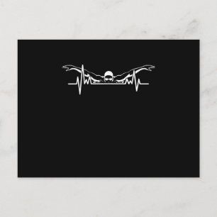 Zwemmen van het zwembad Swim Team zwemmen Vrouwen  Uitnodiging Briefkaart