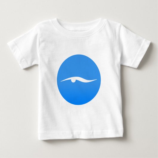 Zwemmen van logo op T-shirt (Voorkant)