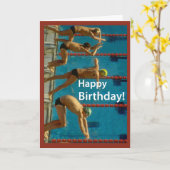 Zwemmen van Mannen Kaart (Gele Bloem)