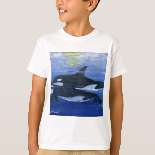 Zwemmen van orkaan t-shirt (Voorkant)