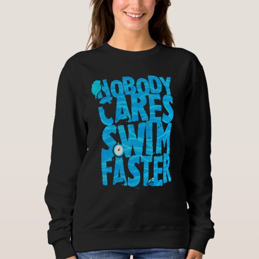 Zwemmen van Sarcasm Coach Quote Swimmer Beach Trui (Voorkant)