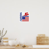 Zwemmen Verenigde Staten Poster (Keuken)