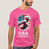 Zwemmen Verenigde Staten Vrouwen Team Amerikaanse T-shirt (Voorkant)