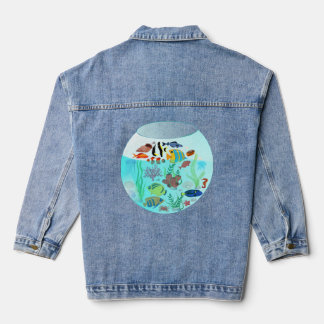 Zwemmen Vis Bath baby Denim Jacket
