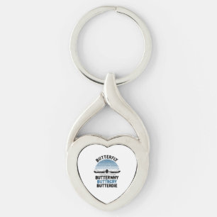 Zwemmen - Vlinder Butterwhy Zwemcadeau Sleutelhanger