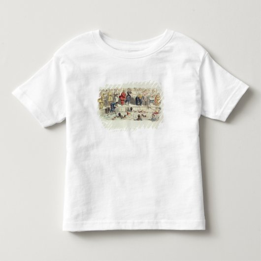 Zwemmen voor dames, 1844 (litho) kinder shirts (Voorkant)