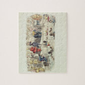 Zwemmen voor dames, 1844 (litho) legpuzzel (Verticaal)