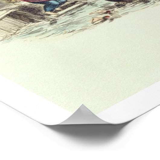 Zwemmen voor dames, 1844 (litho) poster (Hoek)