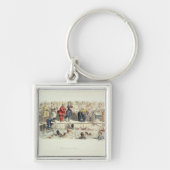 Zwemmen voor dames, 1844 (litho) sleutelhanger (Voorkant)