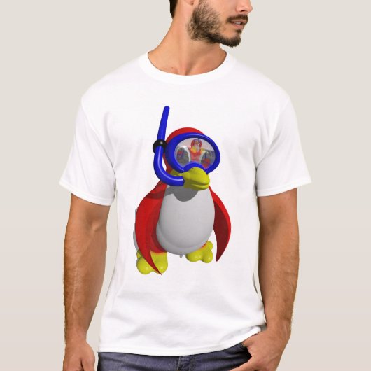 Zwemmen (voor en achter) t-shirt (Voorkant)