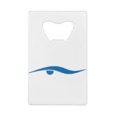 Zwemmen voor leven creditkaart flessenopener (Achterkant)