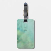 Zwemmen Zeemeermin silhouet- fantasiekunst Bagagelabel (Achterkant verticaal)