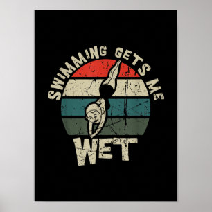 Zwemmen zorgt ervoor dat ik natte schimmeldop krij poster