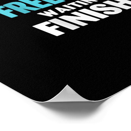 Zwemmen - zwembad zoals Re zijn gratis donuts Poster (Hoek)