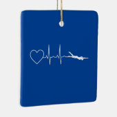 Zwemmen - Zwemmen hartslag Keramisch Ornament (Rechts)