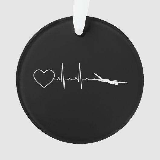 Zwemmen - Zwemmen hartslag Ornament (voorkant)