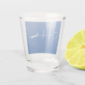 Zwemmen - Zwemmen hartslag Shot Glas (Achterkant)