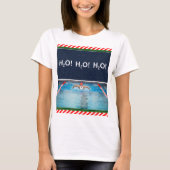 Zwemmen Zwemmer Kerstmis T-shirt (Voorkant)