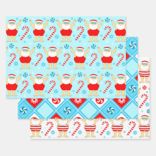 Zwemmen Zwemmer Vakantie Cadeau Inpakpapier Vel