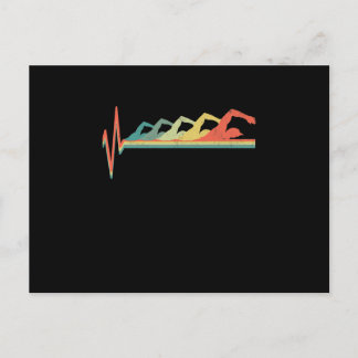 Zwemmen Zwemmeterhartslag Gift Premium Briefkaart