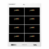 Zwemmen Zwemmeterhartslag Gift Premium Etiket (Full Sheet)