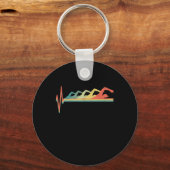 Zwemmen Zwemmeterhartslag Gift Premium Sleutelhanger (Voorkant)