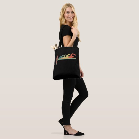 Zwemmen Zwemmeterhartslag Gift Premium Tote Bag (Op model)