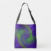 Zwemmende alien.... crossbody tas (Achterkant)