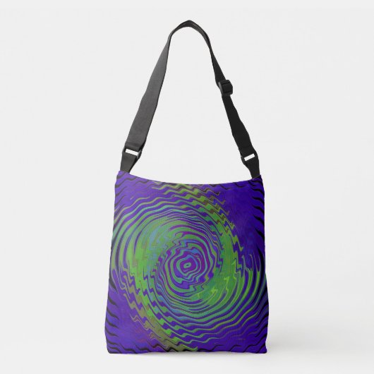 Zwemmende alien.... crossbody tas (Voorkant)