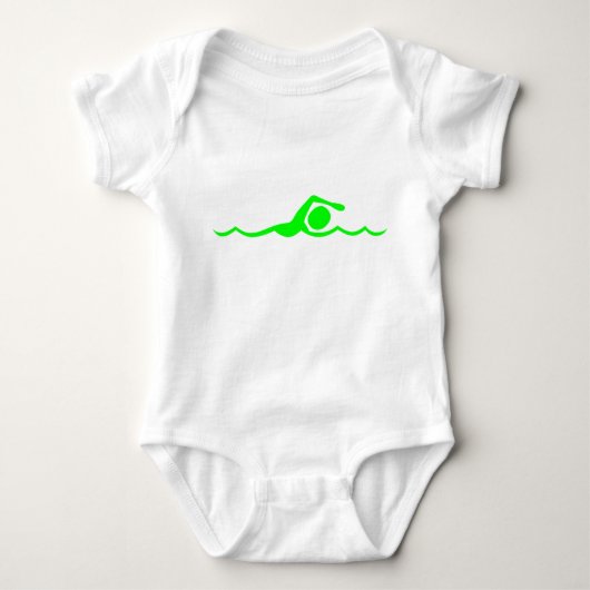 Zwemmende figuur - Groen Romper (Voorkant)