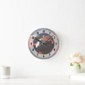 Zwemmende Koi Ronde Klok (Huis)