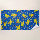 Zwemmende Kuikens Patroon  Strandlaken (Voorkant)